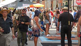 [photo, Madonnari Arts Festival, Little Italy, South High St., Baltimore, Maryland]