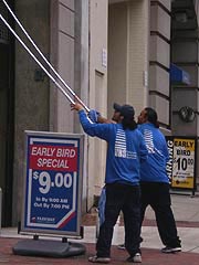  [photo, Window washers, Lombard St., Baltimore, Maryland]