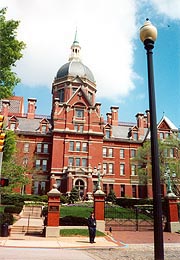 [photo, Johns Hopkins Hospital, 600 North Wolfe St. (view from Broadway), Baltimore, Maryland]