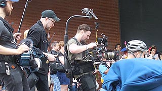 [photo, Video camera crew, American Visionary Art Museum, 800 Key Highway, Baltimore, Maryland]