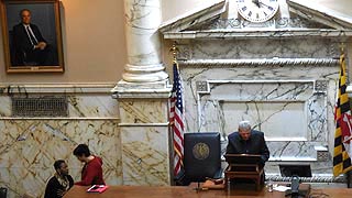 [photo, House of Delegates Chamber, State House, Annapolis, Maryland]