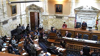 [photo, House of Delegates Chamber, State House, Annapolis, Maryland]