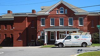 [photo, Caroline County Department of Corrections, Andrew Building, 101 Gay St., Denton, Maryland]