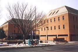 [photo, District Court Building, Mary E. W. Risteau Multi-Service Center, 2 South Bond St., Bel Air, Maryland]