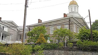 [photo, Former Howard County Courthouse (from below Court Ave.), Ellicott City, Maryland]