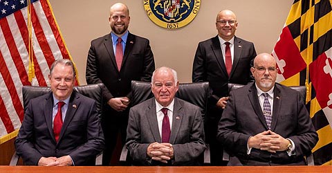 [photo, Commissioners of St. Mary's County, Leonardtown, Maryland]