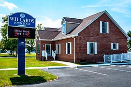 [Town Hall, 7344 Main St., Willards, Maryland]